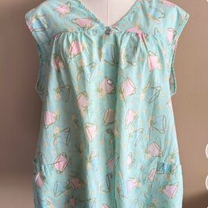 American Vintage Pastel Mug Print Vest